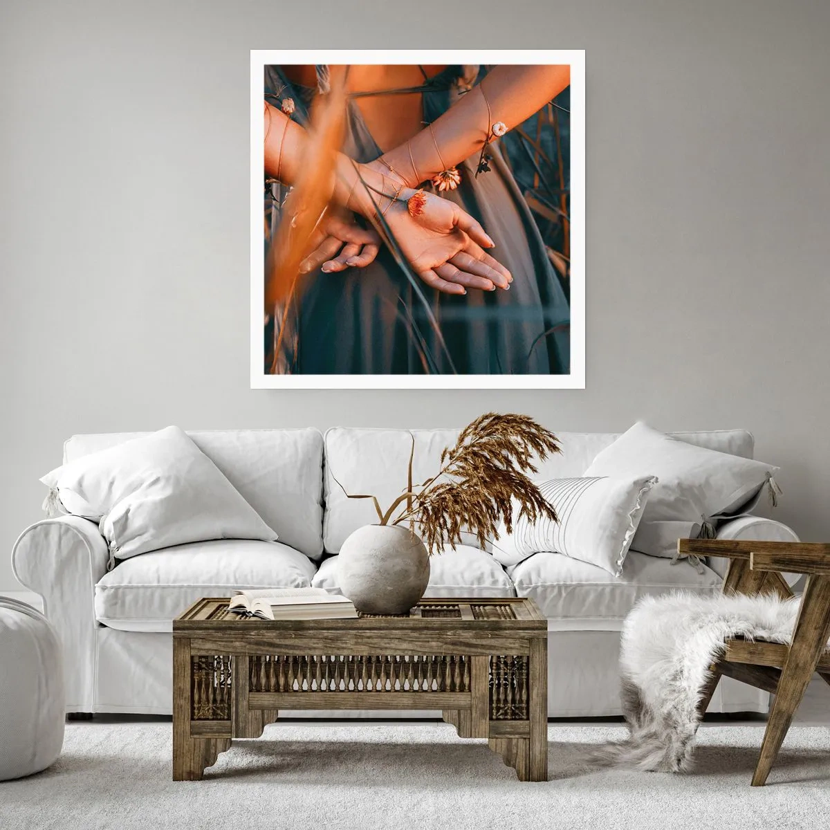 Poster - Verbunden mit der Natur - 40x40 cm