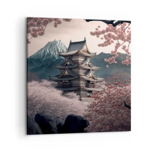 Bild auf Leinwand - Leinwandbild - Land der Kirschblüten - 60x60 cm