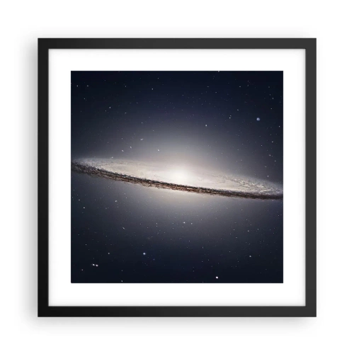 Poster in einem schwarzem Rahmen - Vor langer Zeit in einer weit entfernten Galaxie ... - 40x40 cm
