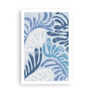 Poster - Blaue Farne - 61x91 cm