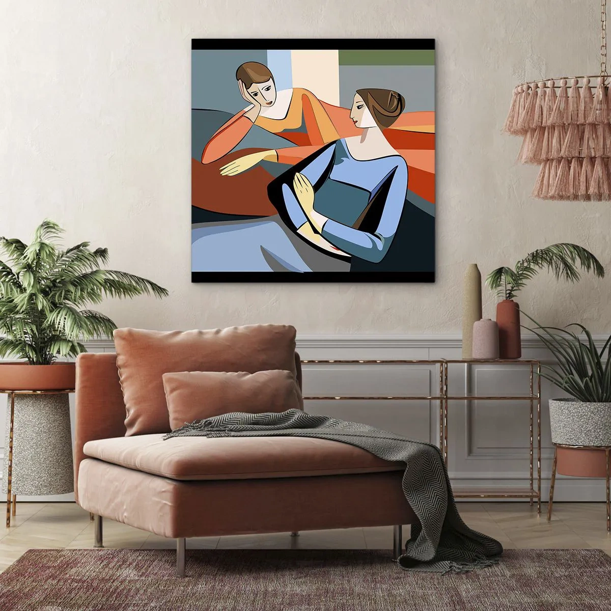 Bild auf Leinwand - Leinwandbild - Moment der Zuversicht - 50x50 cm