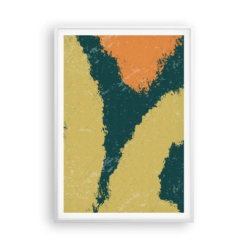 Poster in einem weißen Rahmen - Abstraktion – langsame Bewegung - 70x100 cm