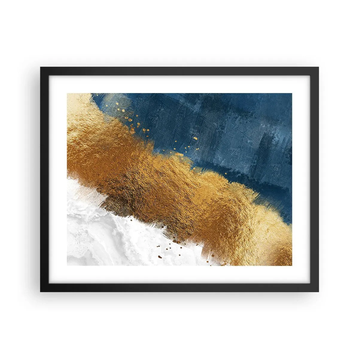 Poster in einem schwarzem Rahmen - Farben des Sommers - 50x40 cm