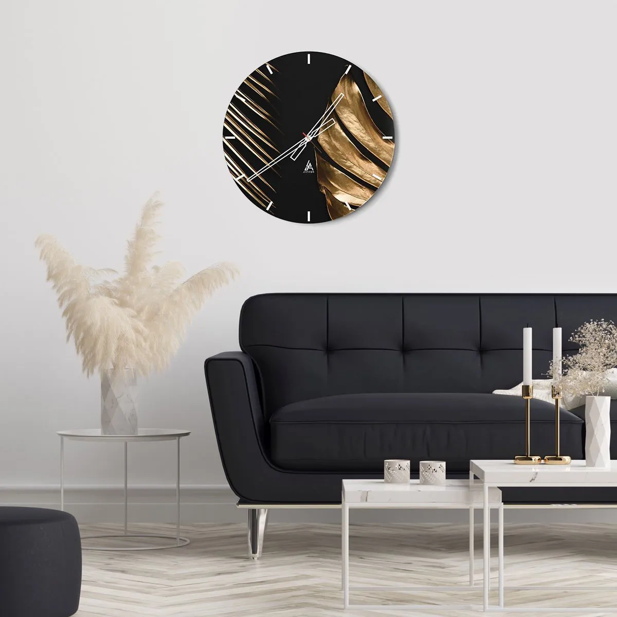 Wanduhr - Glasuhr - Anders und genauso teuer - 40x40 cm