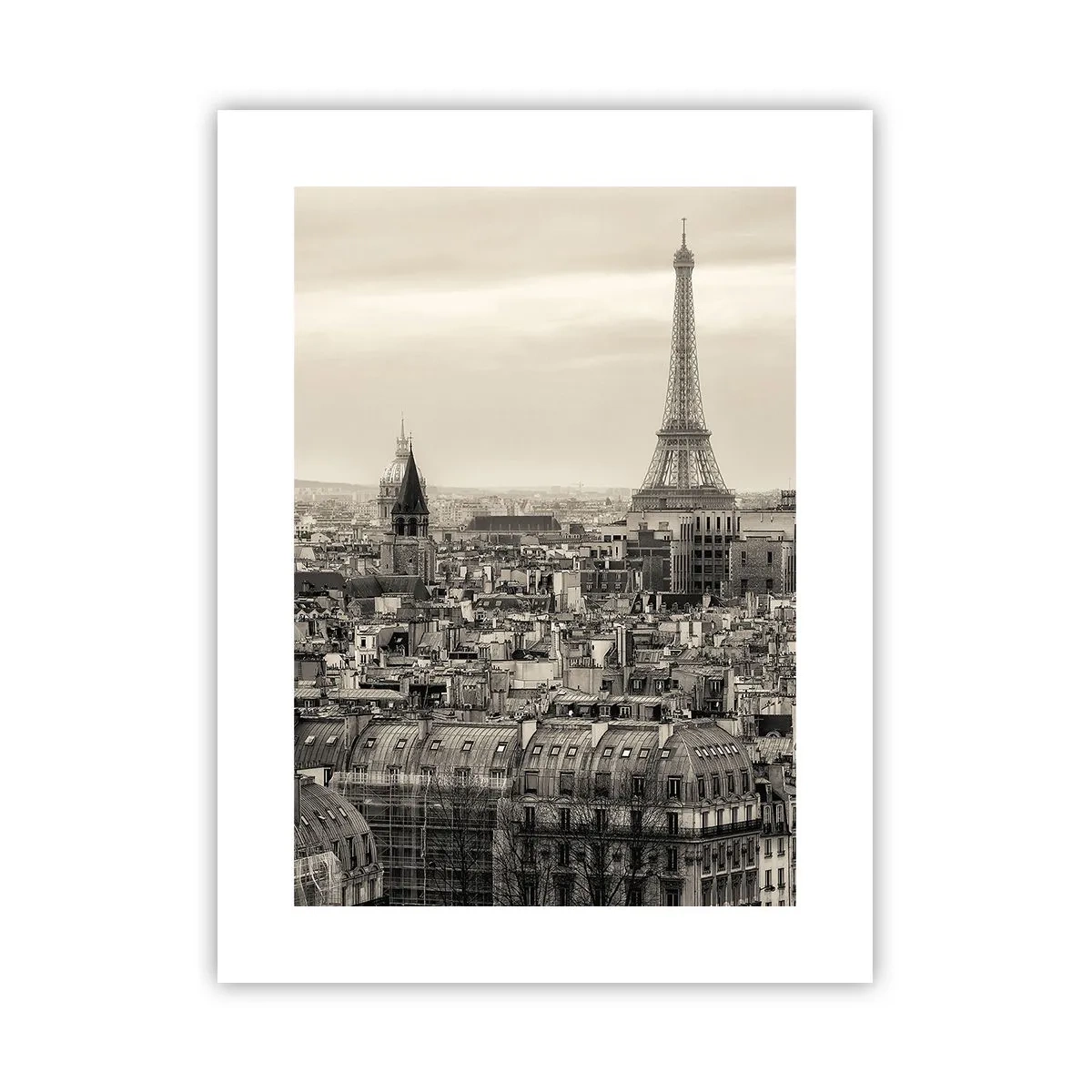 Poster - Über den Dächern von Paris - 30x40 cm
