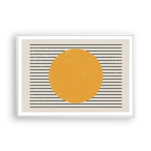 Poster in einem weißen Rahmen - Die Kraft der Einfachheit - 100x70 cm