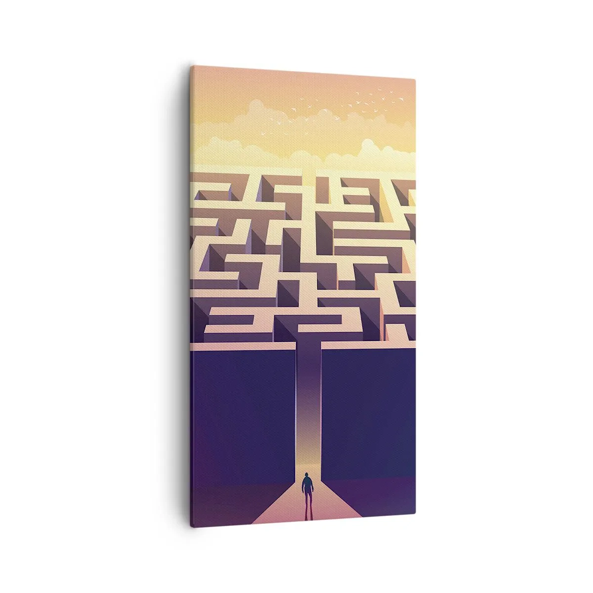 Bild auf Leinwand - Leinwandbild - Entscheidungszeit - 55x100 cm