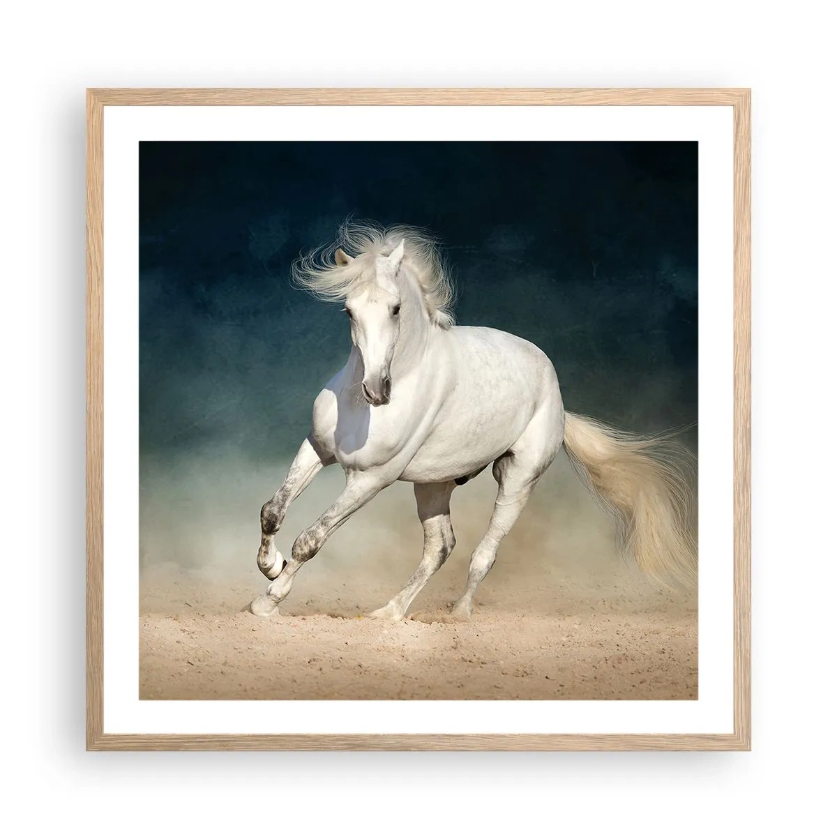 Poster in einem Rahmen aus heller Eiche - Freiheit in ihrem reinen Zustand - 60x60 cm