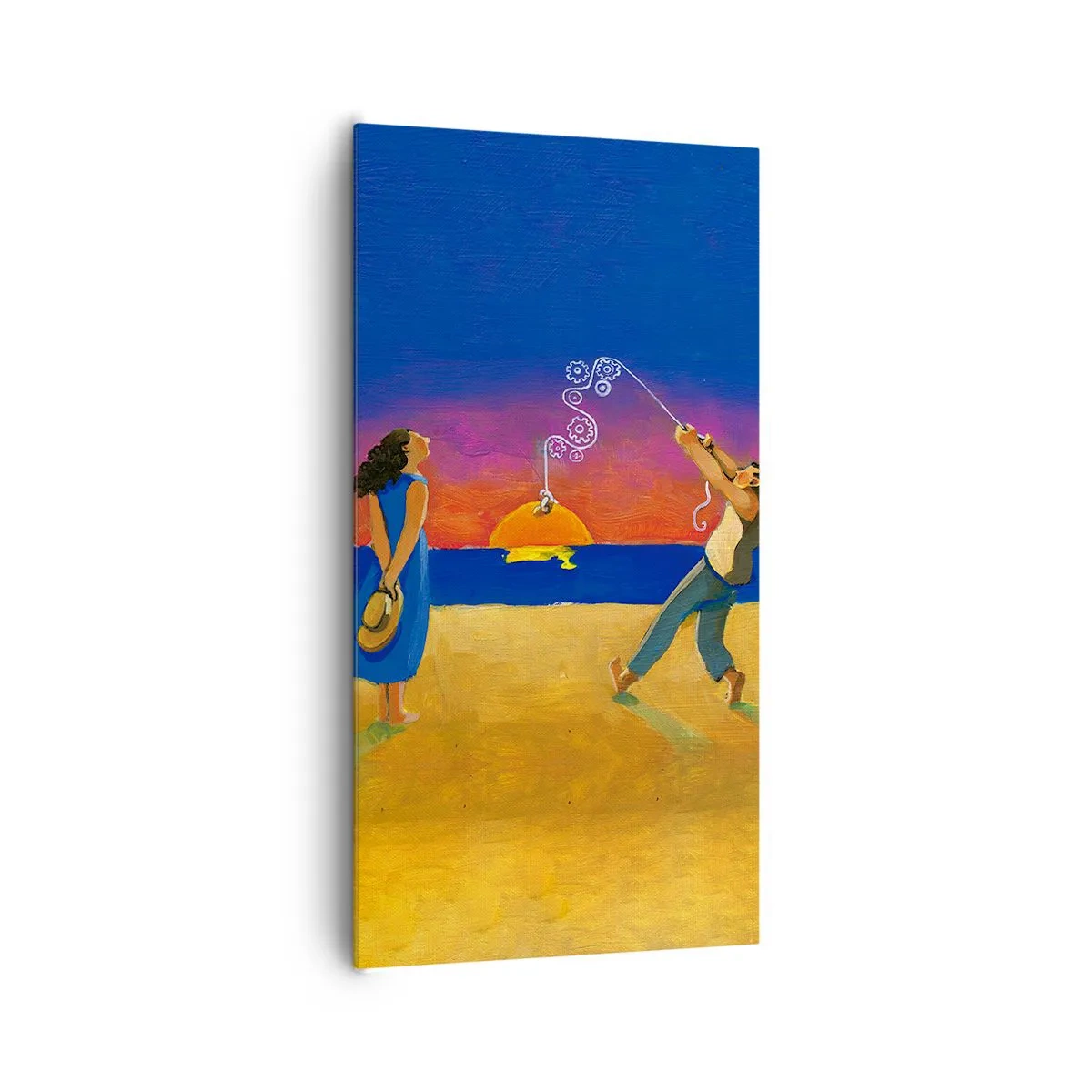 Bild auf Leinwand - Leinwandbild - Mehr als ein Sternchen vom Himmel - 65x120 cm