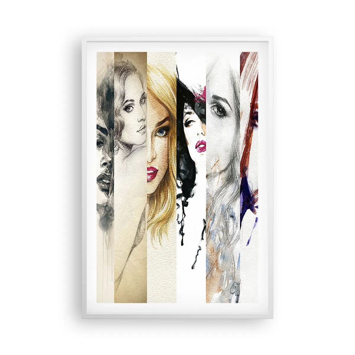 Poster in einem weißen Rahmen - Und es ist immer DU - 61x91 cm