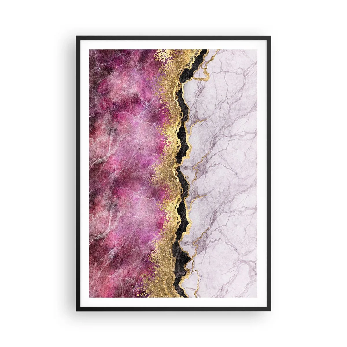 Poster in einem schwarzem Rahmen - An der Grenze - 70x100 cm