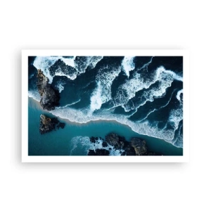 Poster - In Wellen gehüllt - 91x61 cm