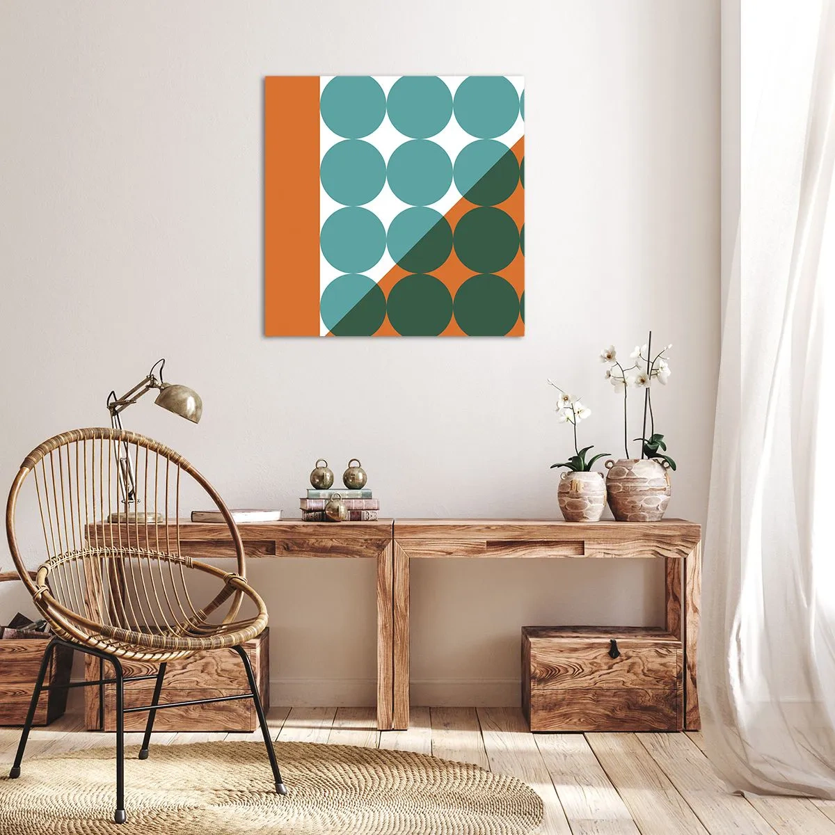 Bild auf Leinwand - Leinwandbild - Nach oben und schräg - 30x30 cm