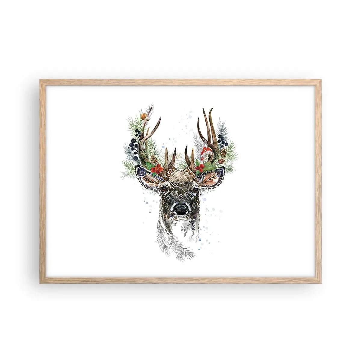 Poster in einem Rahmen aus heller Eiche - Im festlichen Gewand - 70x50 cm