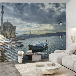 Selbstklebende Fototapete Deluxe Sticker - An der Grenze der Welten - Stadt, Istanbul, Türkei - 200x140 cm