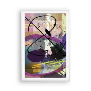 Poster in einem weißen Rahmen - Du kannst geradeaus oder umhergehen - 61x91 cm