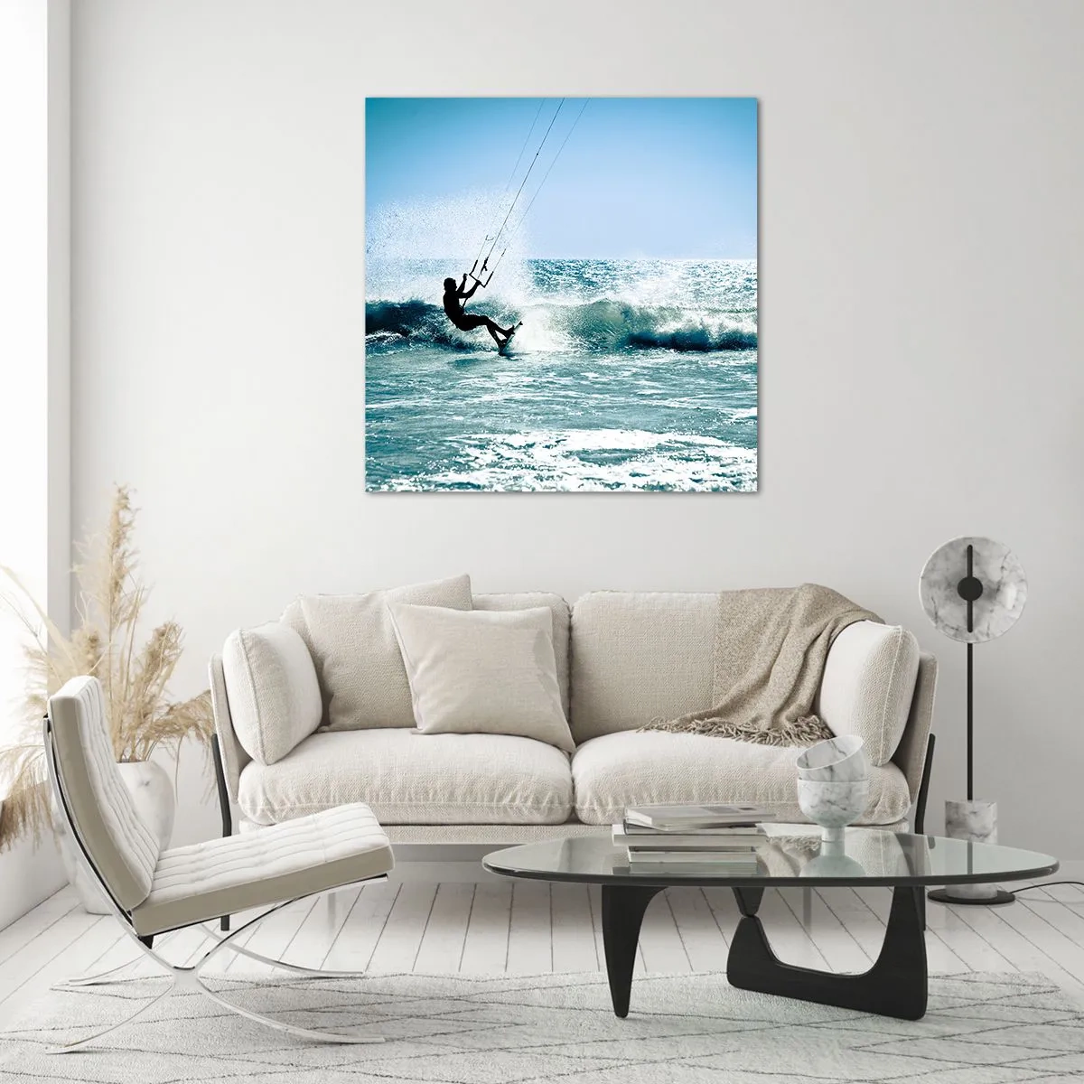 Glasbild - Bild auf glas - Hinreißen lassen - 60x60 cm