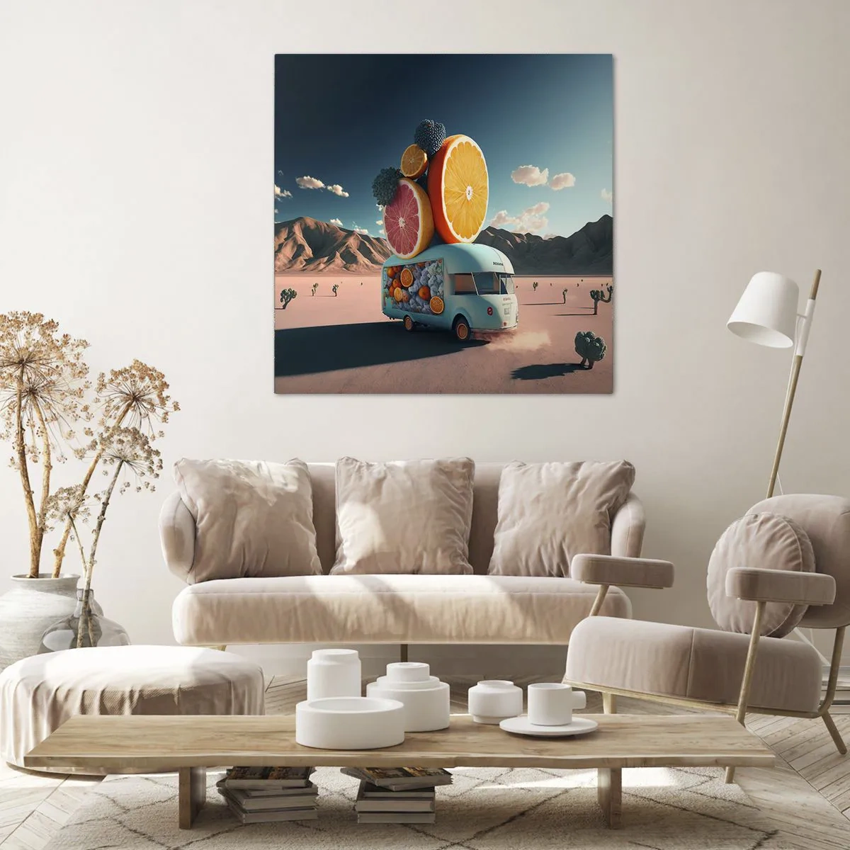 Bild auf Leinwand - Leinwandbild - Geschmack von Urlaub - 50x50 cm