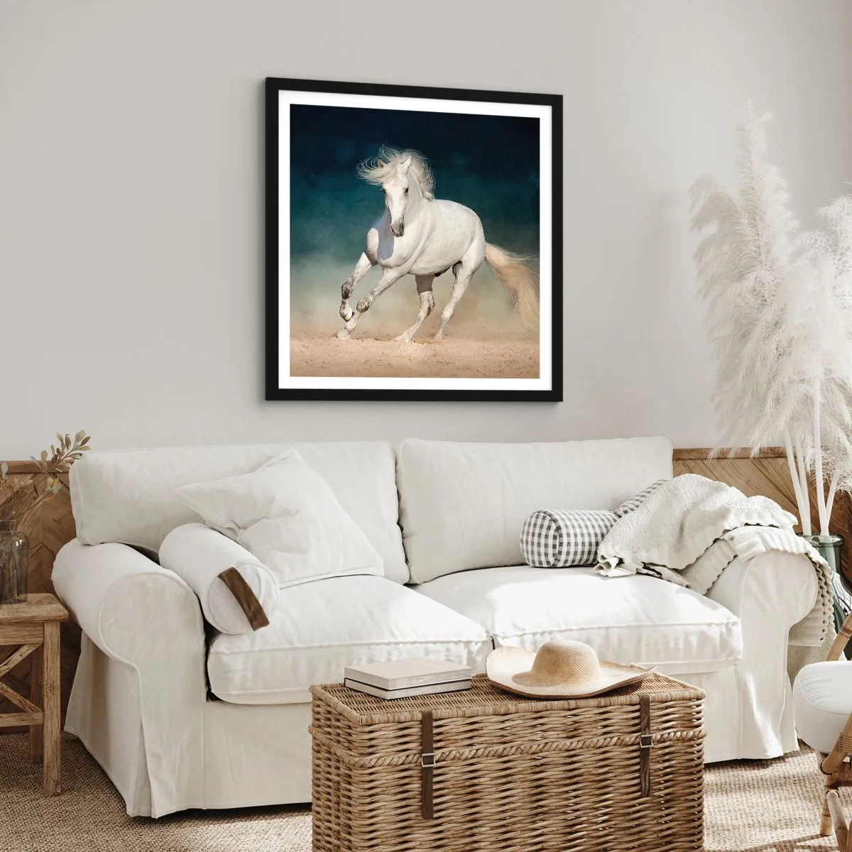 Poster in einem schwarzem Rahmen - Freiheit in ihrem reinen Zustand - 30x30 cm