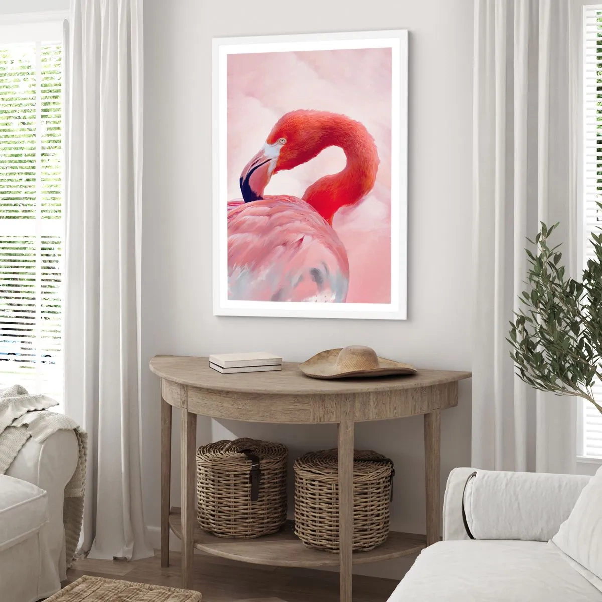 Poster in einem weißen Rahmen - Vogel Schönheit - 30x40 cm