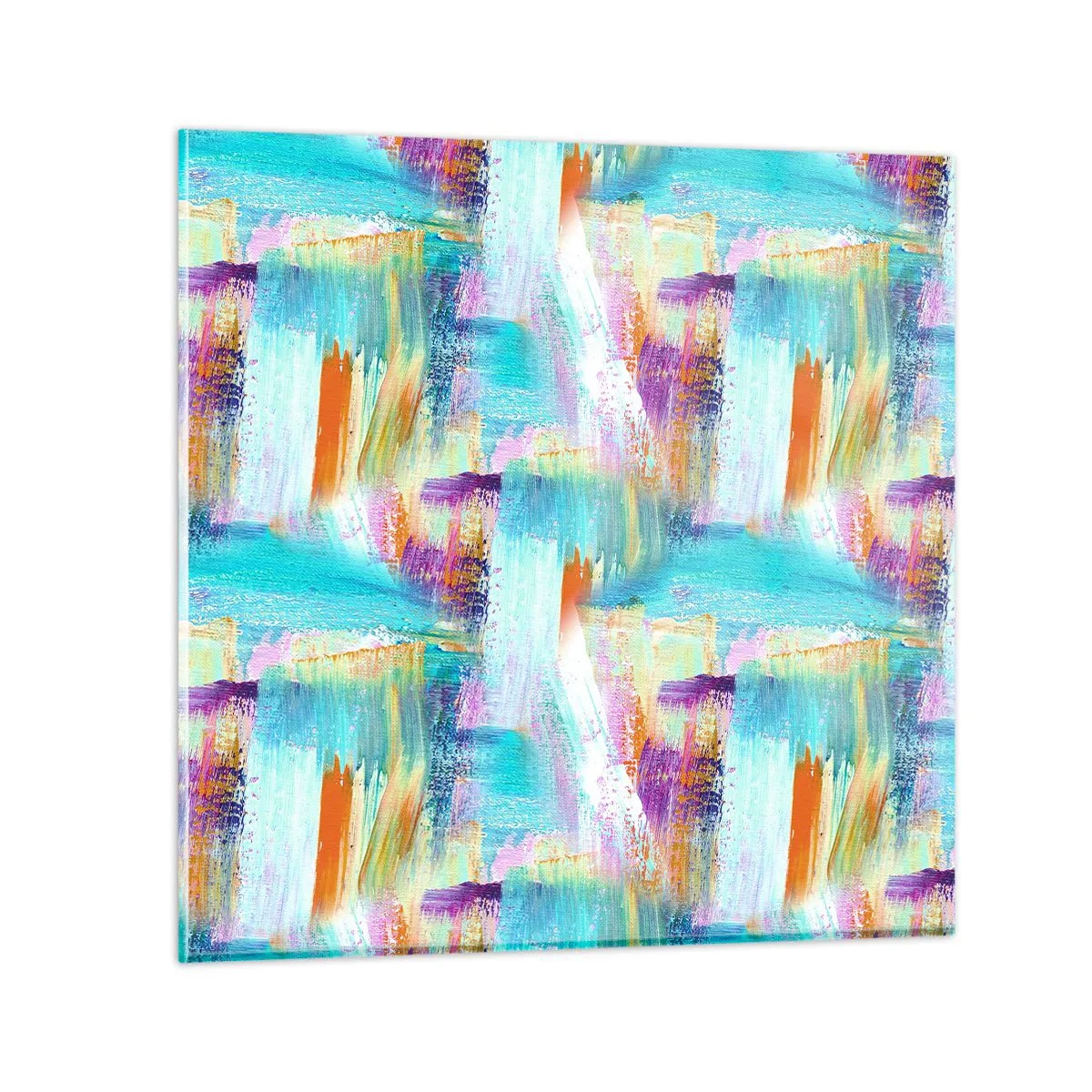 Glasbild - Bild auf glas - Fröhlicher Labyrinth-Liner - 60x60 cm