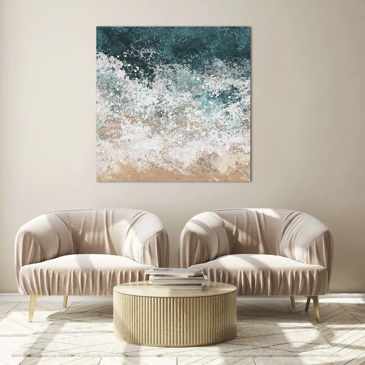 Glasbild - Bild auf glas - Meeresgeschichten - 30x30 cm