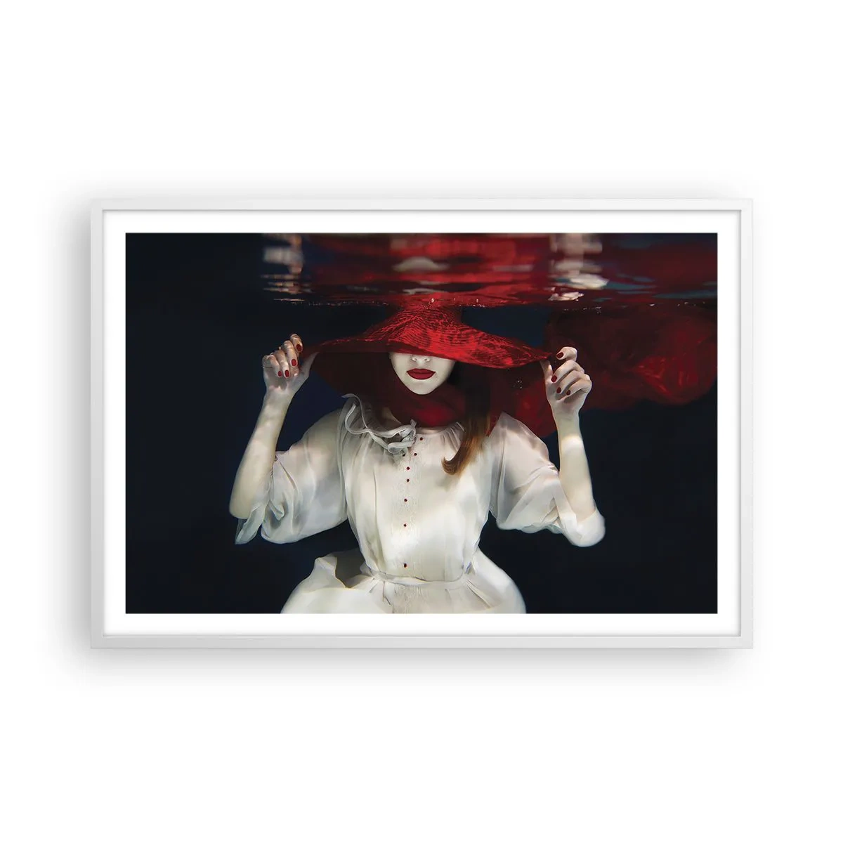 Poster in einem weißen Rahmen - Boshafte Göttin in der slawischen Mythologie - 91x61 cm