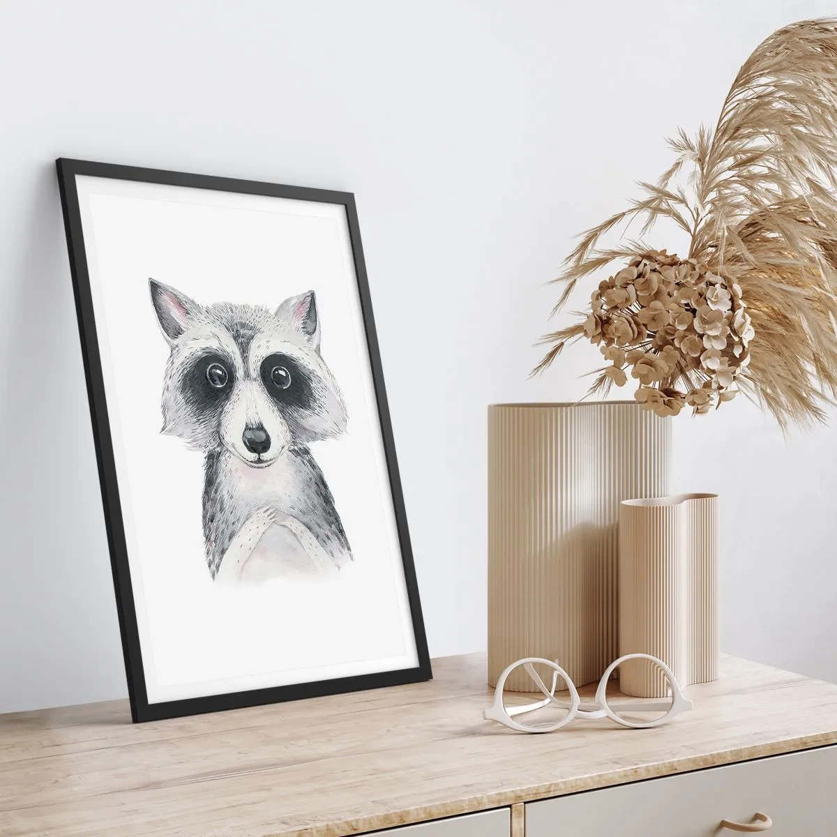 Poster in einem schwarzem Rahmen - Ein Moment zum Bewegen - 40x50 cm