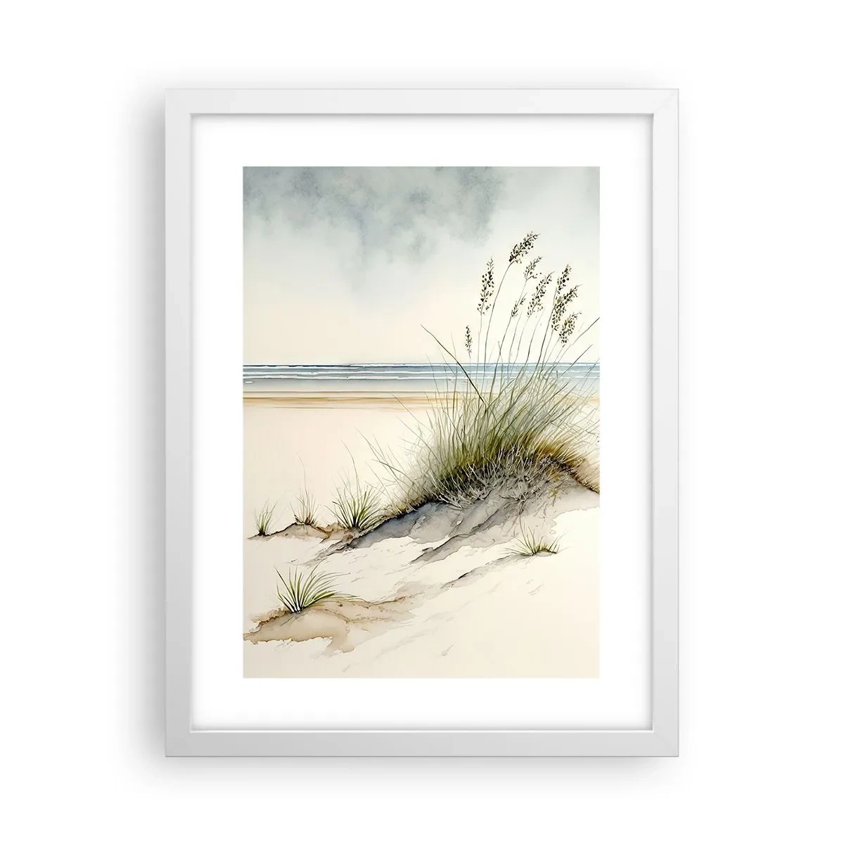 Poster in einem weißen Rahmen - Vom Wind verwöhnt - 30x40 cm