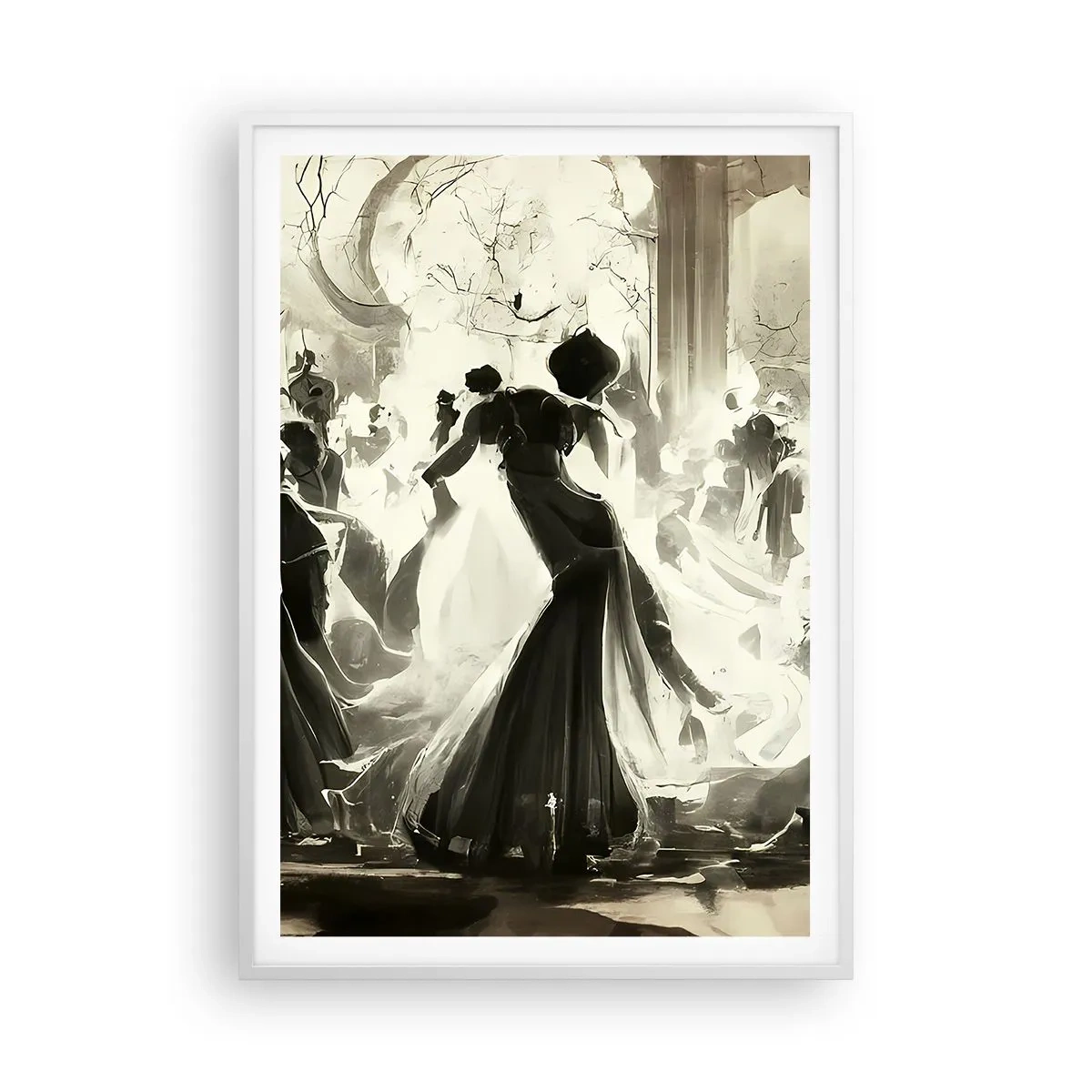 Poster in einem weißen Rahmen - Die große Maskerade - 70x100 cm