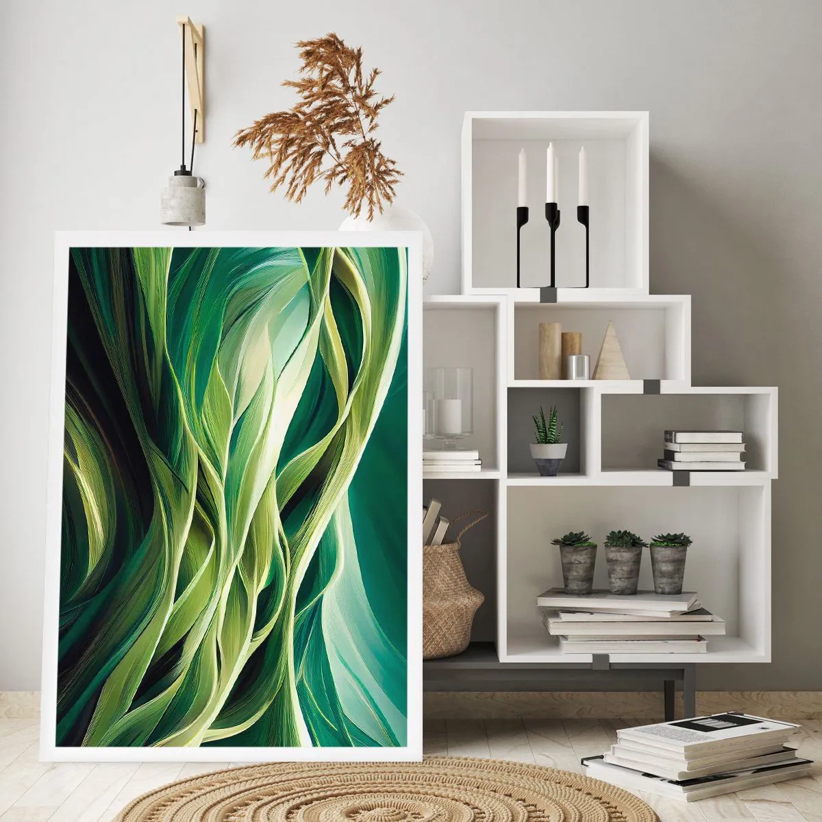 Poster - Abstraktes grünes Spiel - 30x40 cm