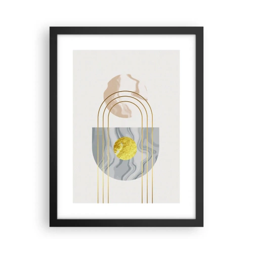 Poster in einem schwarzem Rahmen - Helligkeit und Brillanz - 30x40 cm