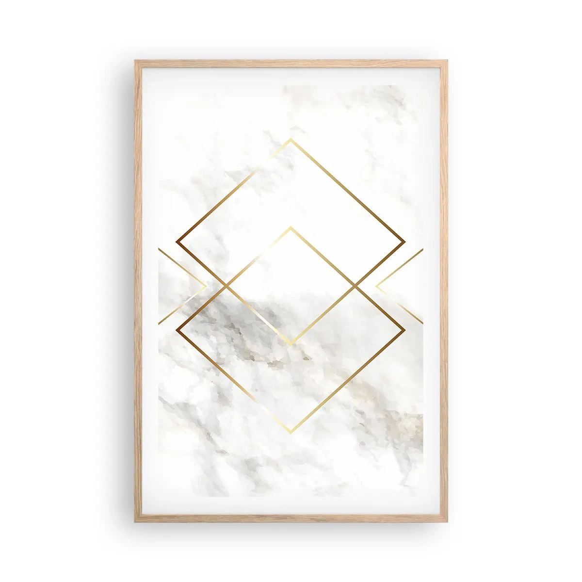 Poster in einem Rahmen aus heller Eiche - Ein Blick in die Unendlichkeit - 61x91 cm