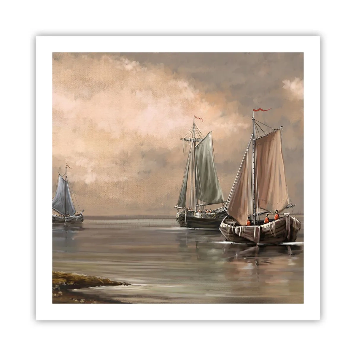 Poster - Die Rückkehr der Matrosen - 60x60 cm