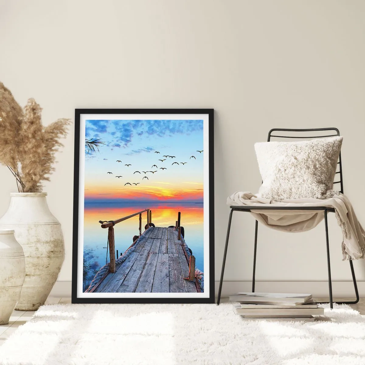 Poster in einem schwarzem Rahmen - Es ist Zeit, zurückzukehren ... - 70x100 cm