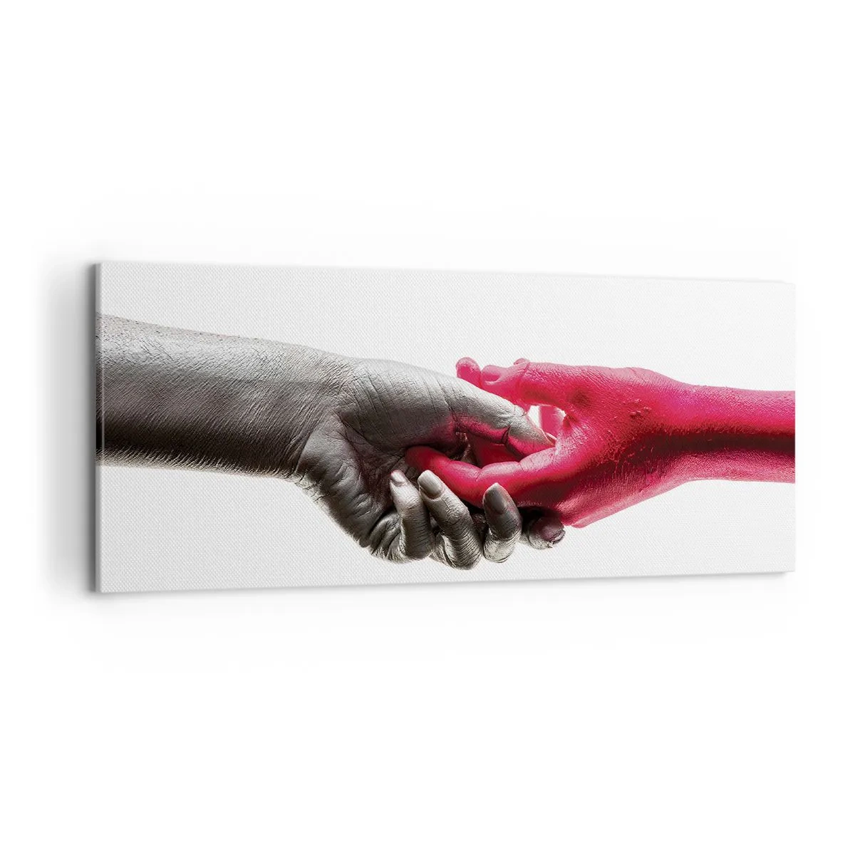 Bild auf Leinwand - Leinwandbild - Gemeinsam, obwohl anders - 100x40 cm