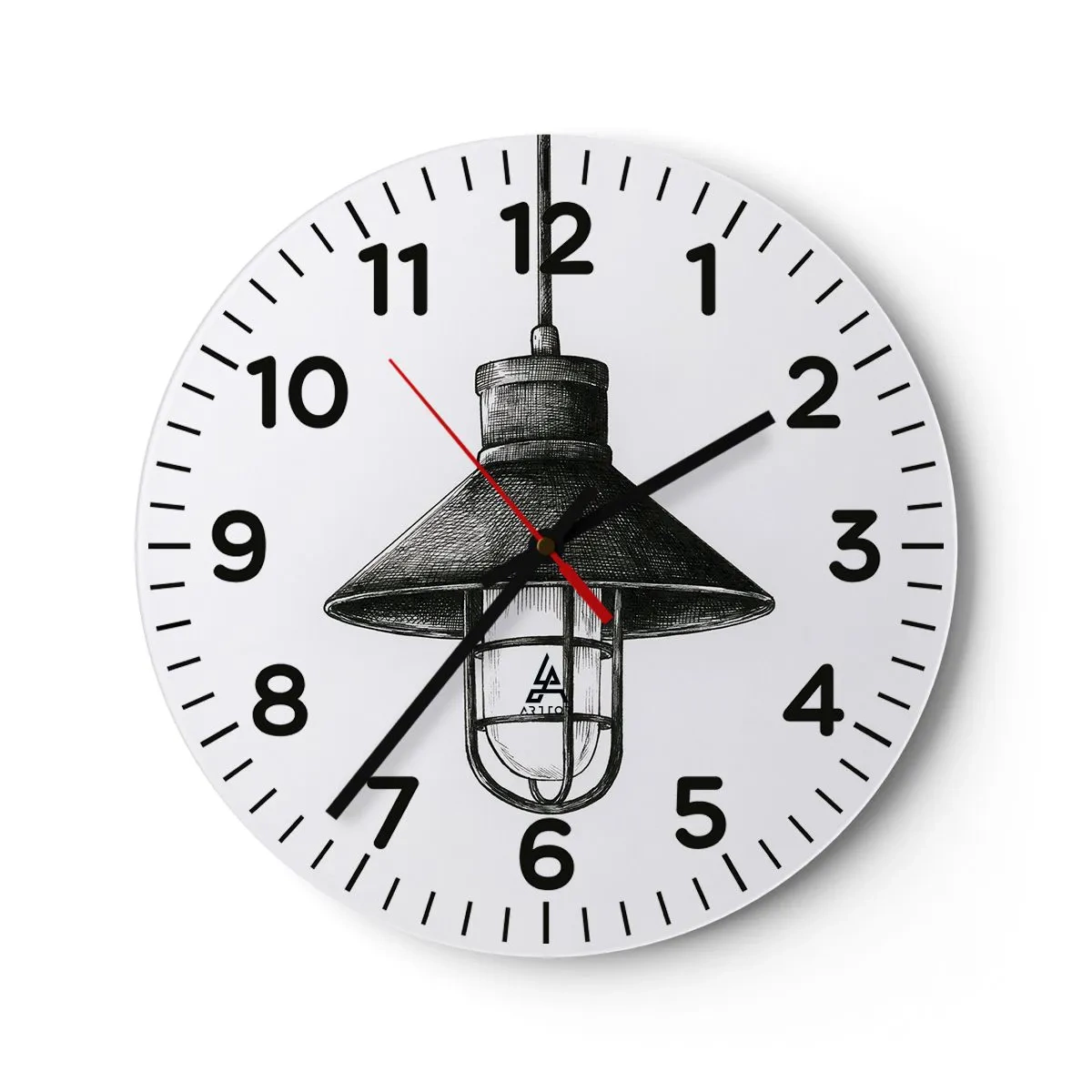 Wanduhr - Glasuhr - Wie vor Jahren… - 40x40 cm