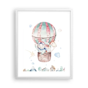 Poster in einem weißen Rahmen - Wir kommen bald zurück! - 40x50 cm