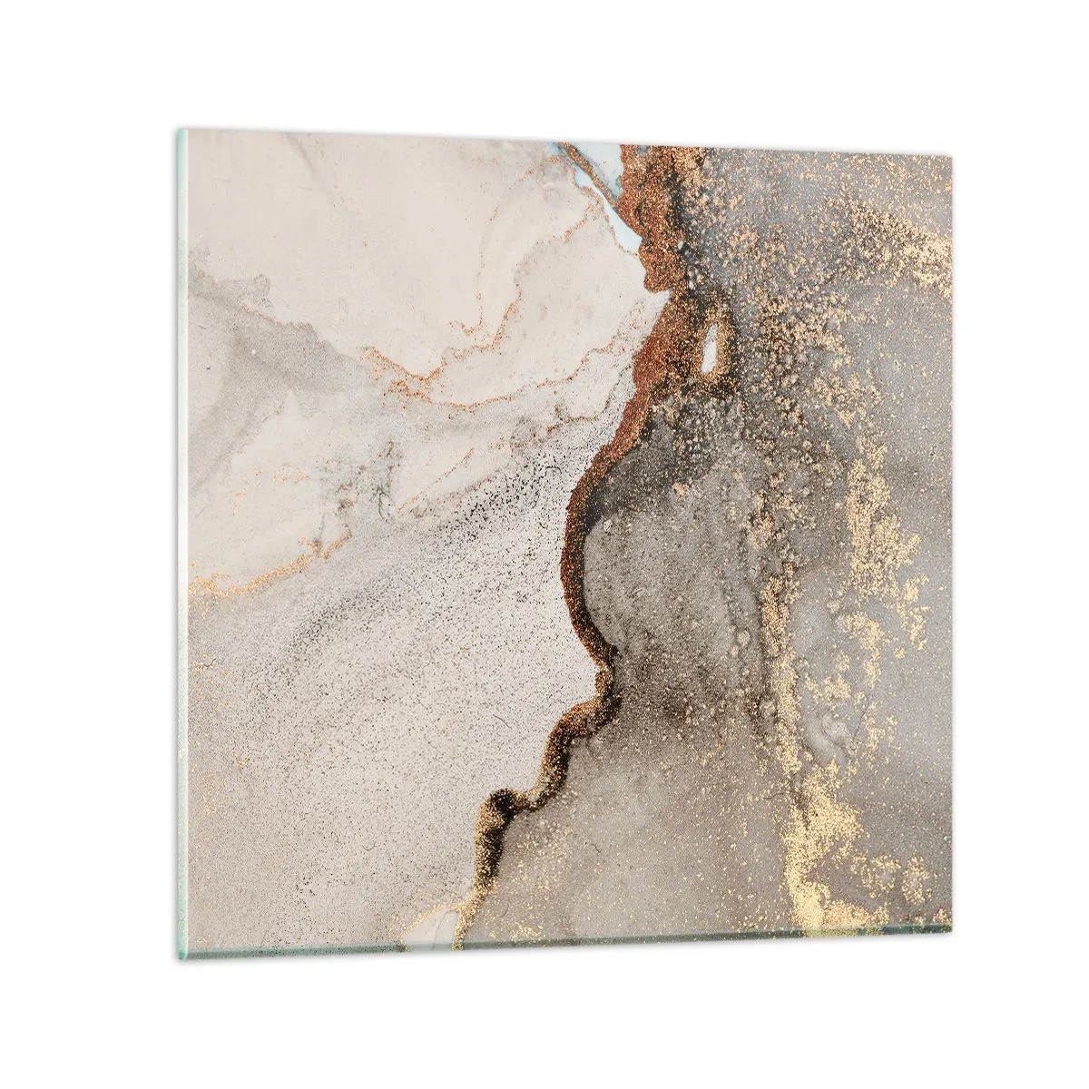 Glasbild - Bild auf glas - An der Grenze der Farben - 30x30 cm