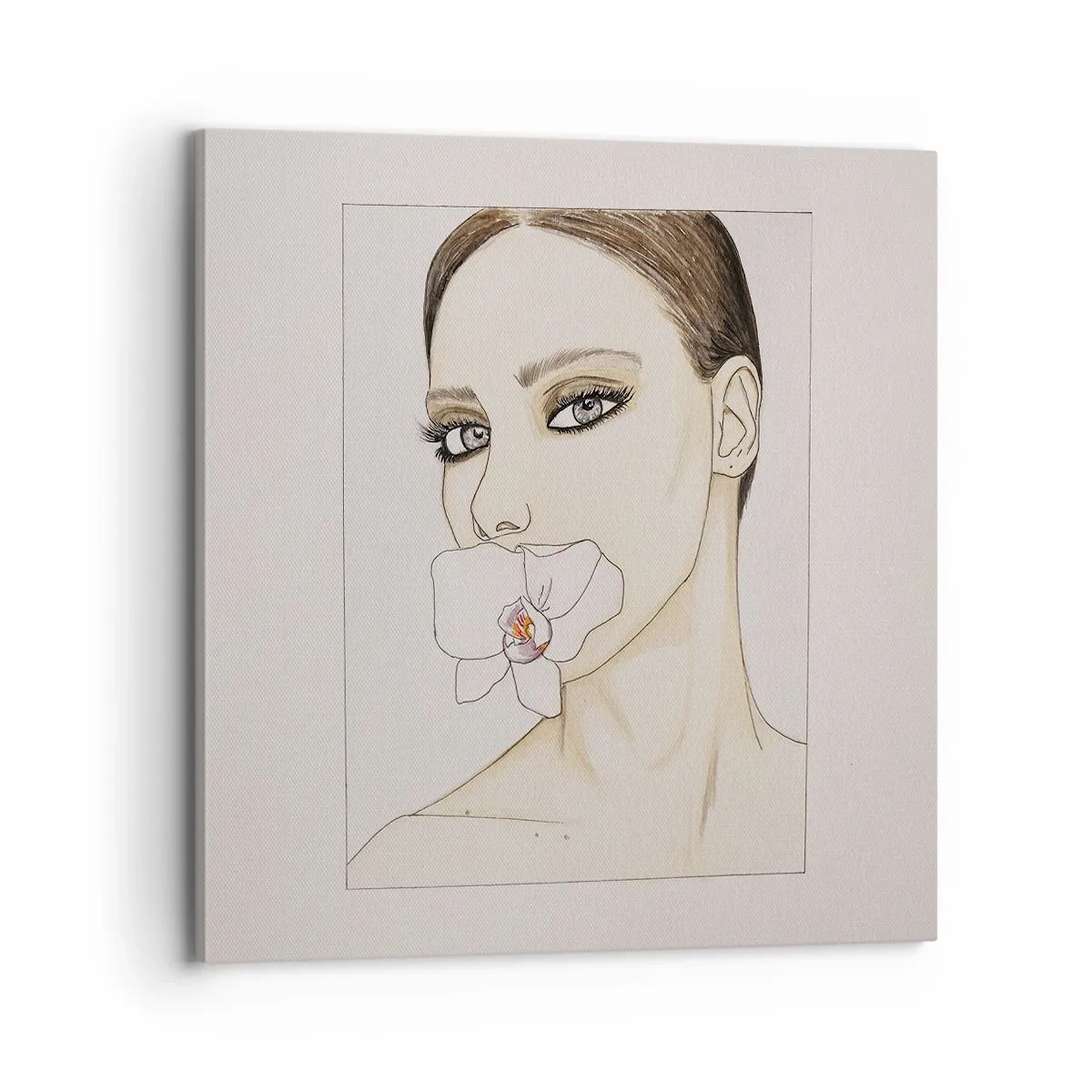 Bild auf Leinwand - Leinwandbild - Ein Symbol für Eleganz und Schönheit - 70x70 cm