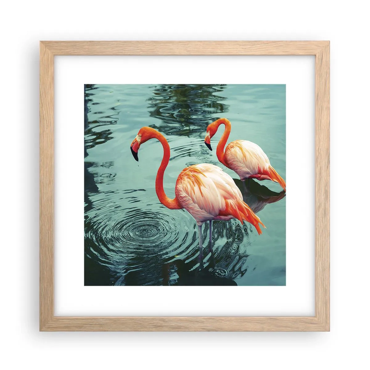 Poster in einem Rahmen aus heller Eiche - Wir sind jetzt in Mode - 30x30 cm