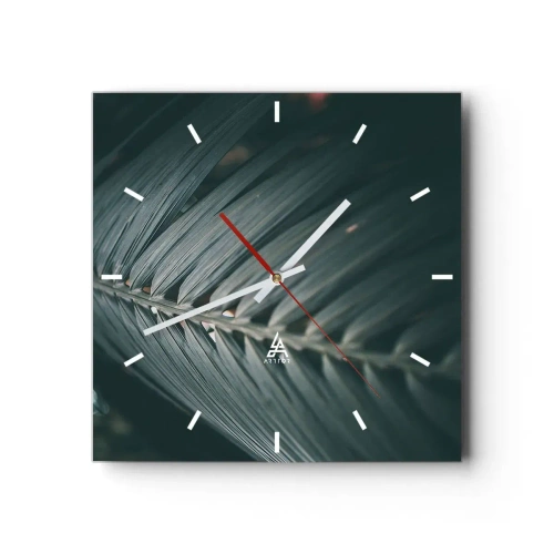 Wanduhr - Glasuhr - Die Präzision der Natur - 40x40 cm