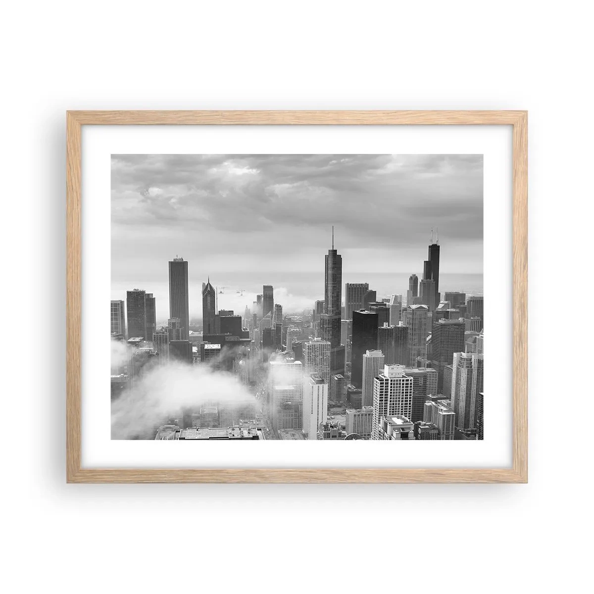 Poster in einem Rahmen aus heller Eiche - Amerikanische Landschaft - 50x40 cm