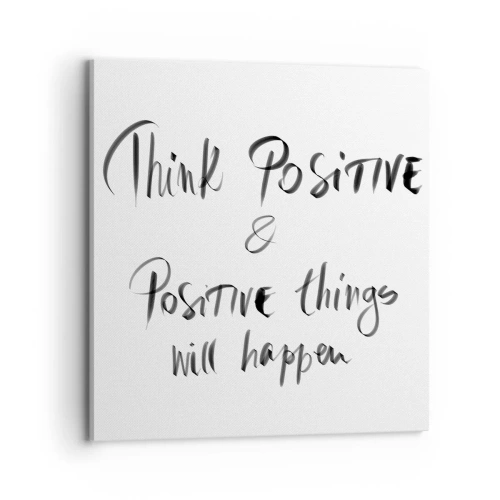 Bild auf Leinwand - Leinwandbild - Wie soll man leben? - 70x70 cm