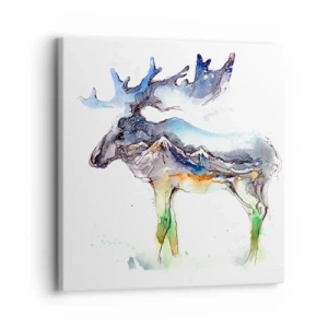 Bild auf Leinwand - Leinwandbild - Der Held eines Wintermärchens - 30x30 cm