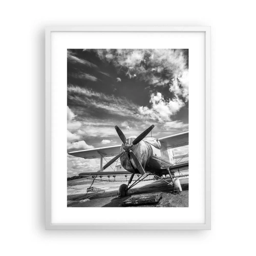 Poster in einem weißen Rahmen - Ich kann es kaum erwarten! - 40x50 cm