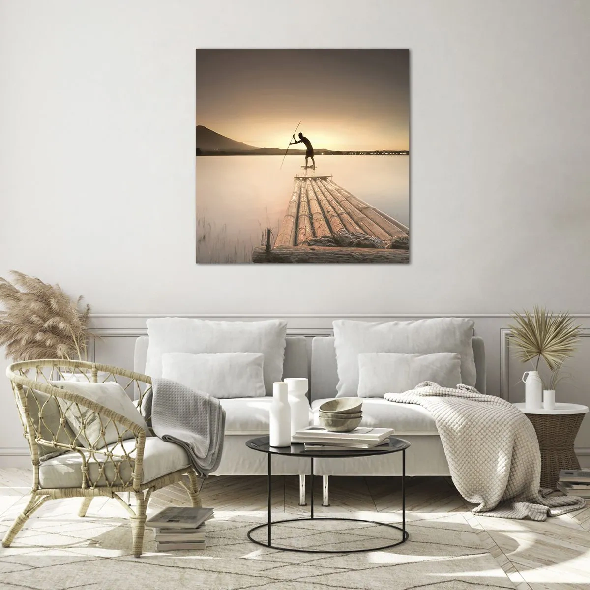 Glasbild - Bild auf glas - Vor dem schlafen gehen - 70x70 cm