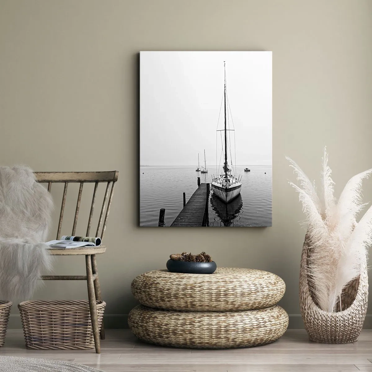 Bild auf Leinwand - Leinwandbild - Bereit zu gehen - 70x100 cm