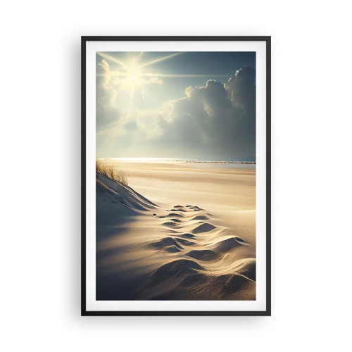 Poster in einem schwarzem Rahmen - Beruhigende Landschaft - 61x91 cm