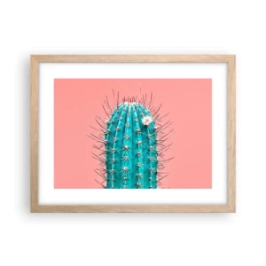 Poster in einem Rahmen aus heller Eiche - Schau einfach hin - 40x30 cm